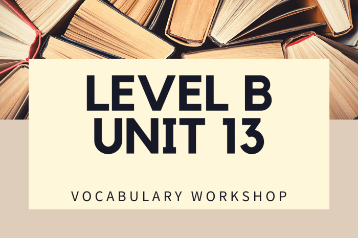 Vocabulary workshop level b unit 13