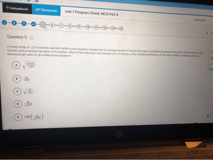 Unit 9 progress check mcq part a